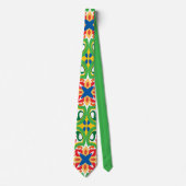 💛 💚 Azulejos, zeer decoratief patroon, Stropdas (Voorkant)