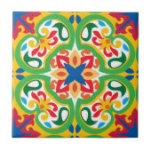 💛 💚 Azulejos, zeer decoratief patroon, Tegeltje (Voorkant)