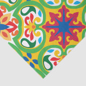 💛 💚 Azulejos, zeer decoratief patroon, Tissuepapier (Detail)