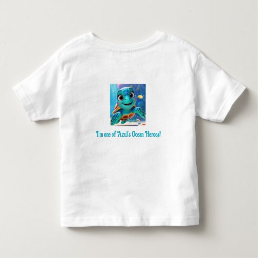 Azul's Ocean Heroes T-Shirt - Peuter Edition (Achterkant)