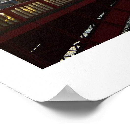 Azuma brug: Sumida rivier, Tokio Poster (Hoek)