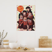 Azumanga Daioh Yonkoma Comedy Anime Manga Chiyo Poster (Keuken)