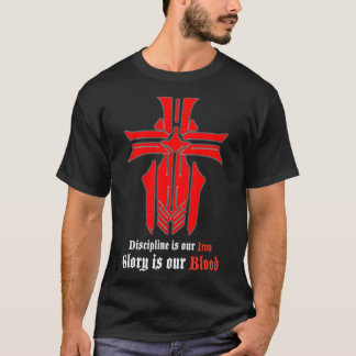 Azur Lane - Iron Blood Logo met slogan Black T-shirt