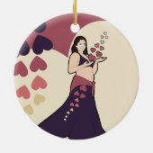 Azura Belly danser Keramisch Ornament (Achterkant)