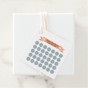Azura Crest Baby Shower Cadeautag Bedankjes Labels