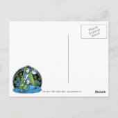 "Azura" Hindi Flower Hookah Princess Fae Briefkaar Briefkaart (Achterkant)