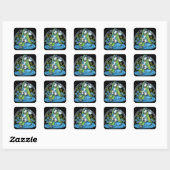 "Azura" Hindi Flower Hookah Princess Fae Stickers (Vel)