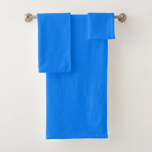 Azurblauw Bad Handdoek (Insitu)