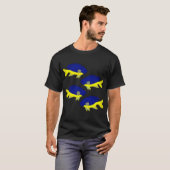Azurblauw damhagedis t-shirt (Voorkant volledig)