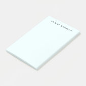 Azurblauw Eenvoudig Sober Minimalistisch Elegant M Post-it® Notes (Schuin)