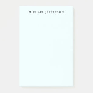 Azurblauw Eenvoudig Sober Minimalistisch Elegant M Post-it® Notes