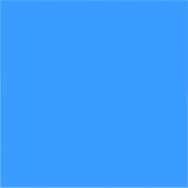 Azurblauw (effen kleur) sticker (Voorkant)