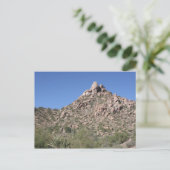 Azurblauwe lucht boven Pinnacle Peak Briefkaart (Staand voorkant)