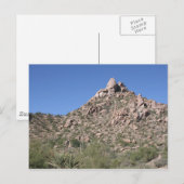 Azurblauwe lucht boven Pinnacle Peak Briefkaart (Voorkant / Achterkant)