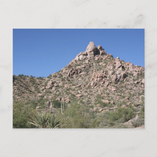 Azurblauwe lucht boven Pinnacle Peak Briefkaart (Voorkant)