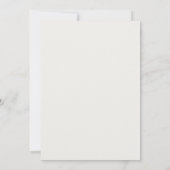 Azurblush geschilderde bruiloft kaart (Achterkant)