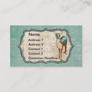Azure & Amber Deer Visitekaartje/Labels Visitekaartje