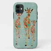 Azure & Amber Giraffe iPhone Case (Achterkant)