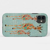 Azure & Amber Giraffe iPhone Case (Achterkant (horizontaal))
