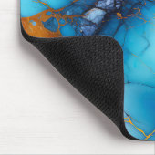 Azure & Amethyst Marble with Golden Veins Muismat (Hoek)