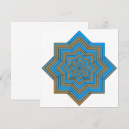 Azure and Ember Star Kaart (Voorkant / Achterkant)