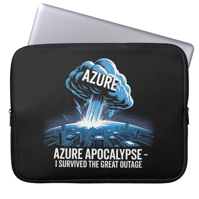 Azure Apocalyps – Ik heb de Grote Uitval Overleefd Laptop Sleeve (Voorkant)