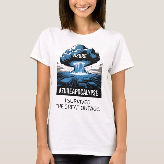 Azure Apocalyps – Ik heb de Grote Uitval Overleefd T-shirt (Voorkant)