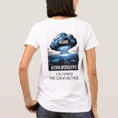 Azure Apocalyps – Ik heb de Grote Uitval Overleefd T-shirt (Achterkant)