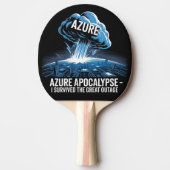 Azure Apocalypse – I Survived the Great Outage Tafeltennisbatje (Voorkant)