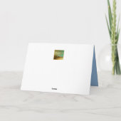 Azure Aster Flowers Collectie - Jubileum Kaart (Achterkant)