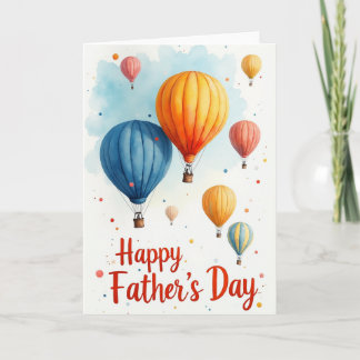 Azure Balloon Fathers Day Card Kaart