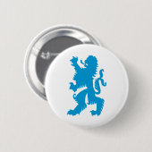Azure Bavarian Lion Ronde Button 5,7 Cm (Voorkant /achterkant)