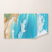 Azure Beach Calm Design Bad Handdoek (Handdoek)