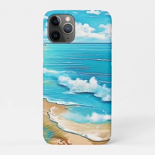 Azure Beach Calm Design Case-Mate iPhone Case (Achterkant)