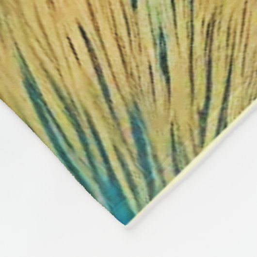 Azure Beach Calm Design Fleece Deken (Hoek)