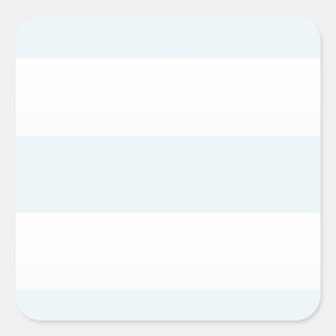 Azure Beach Stripe Vierkante Sticker