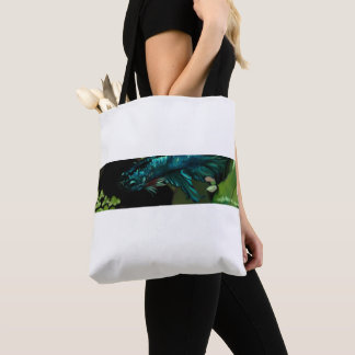 Azure Betta Fish Tote Bag