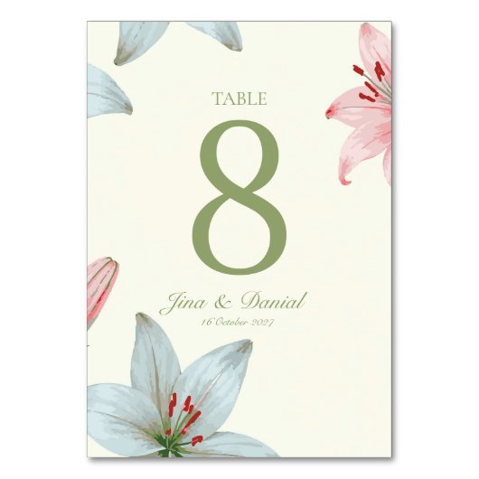 Azure Bloem Kaart (Achterkant)