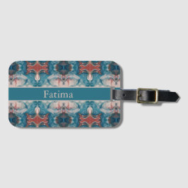 Azure Bloom, aangepast Bagagelabel