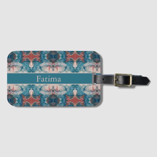 Azure Bloom, aangepast Bagagelabel (Voorkant (horizontaal))