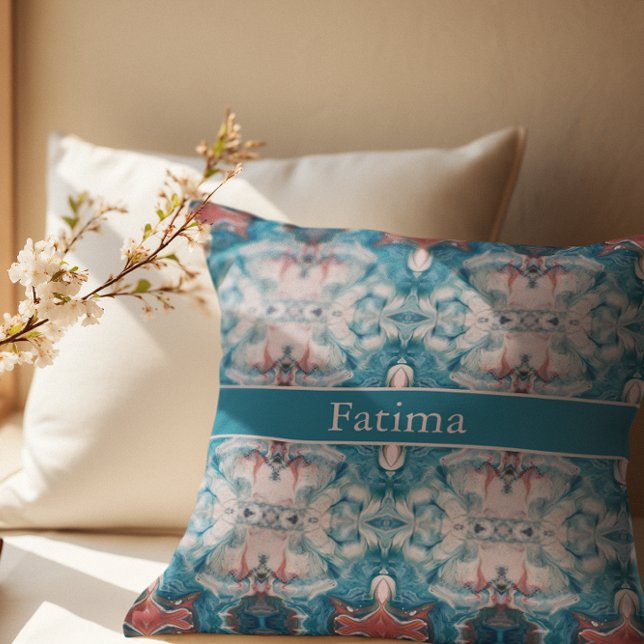 Azure Bloom, aangepast Kussen (Creator heeft geüpload)