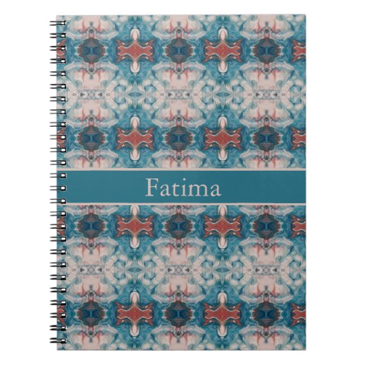 Azure Bloom, aangepast Notitieboek (Voorkant)