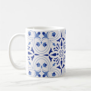 Azure Bloom Cross Koffiemok