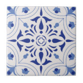 Azure Bloom Cross Tegeltje (Voorkant)