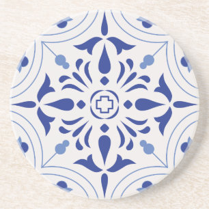 Azure Bloom Cross Zandsteen Onderzetter
