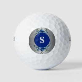 Azure Bloom: Een bloemensymfonie op het groen Golfballen