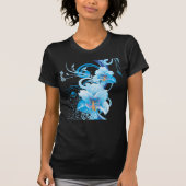 Azure Bloom Elegance T-shirt (Voorkant)