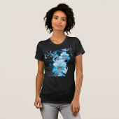 Azure Bloom Elegance T-shirt (Voorkant volledig)