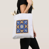 Azure Bloom Handbag Tote Bag (Dichtbij)