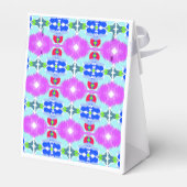 Azure Bloom Kaleidoscoop Bedankdoosjes (Achterkant)